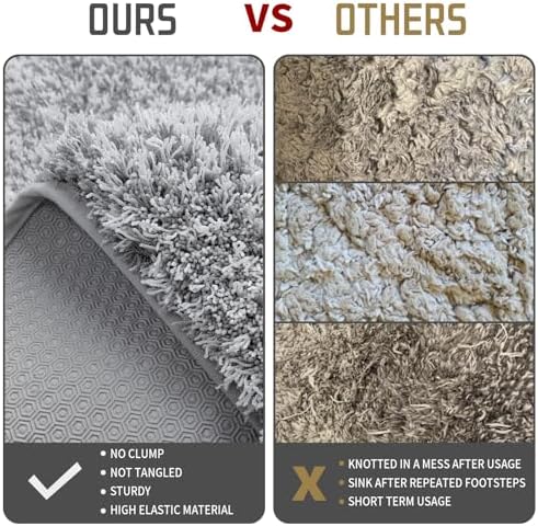 Yimobra Non Slip Bathroom Rug 36x24 Ultra Soft Microfiber Bath Mat