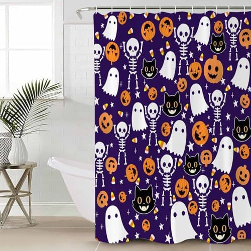 ZOE GARDEN Halloween Purple Bathroom Set