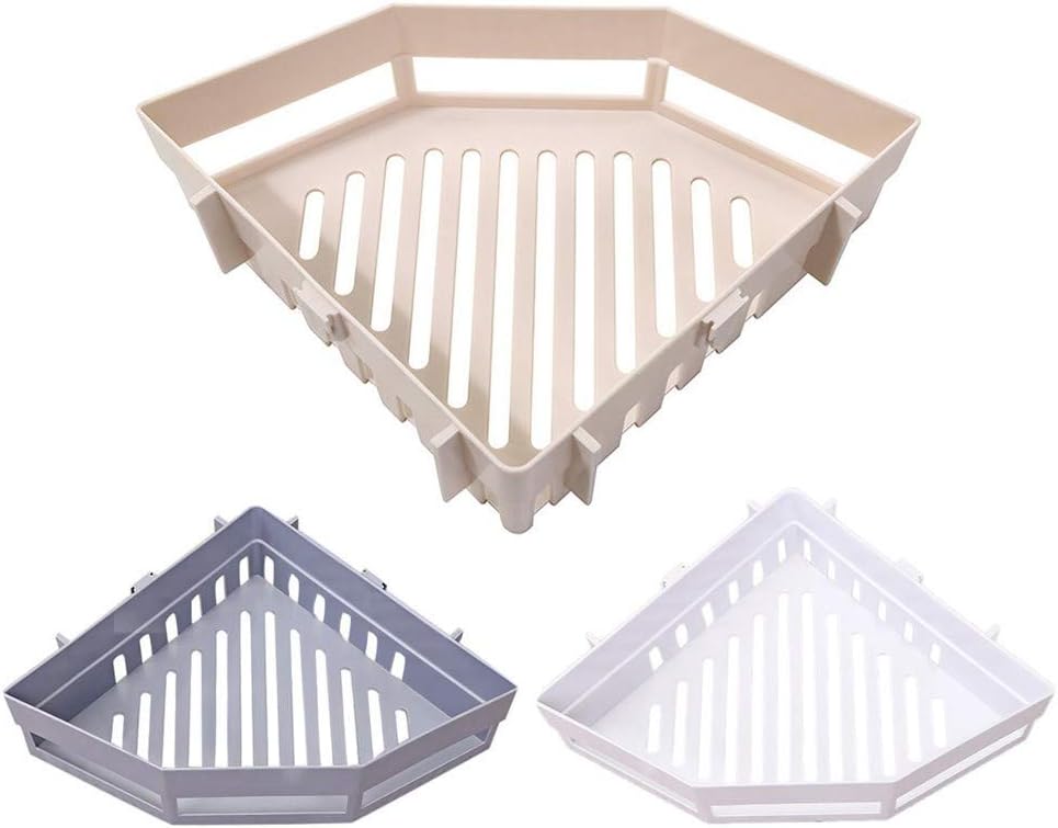 No Drill Shower Caddy with Suction Cups - White