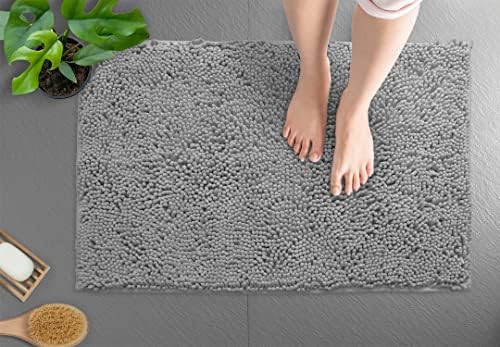 LuxUrux Bath Mat - Extra Soft Plush Non-Slip Bathroom Rug
