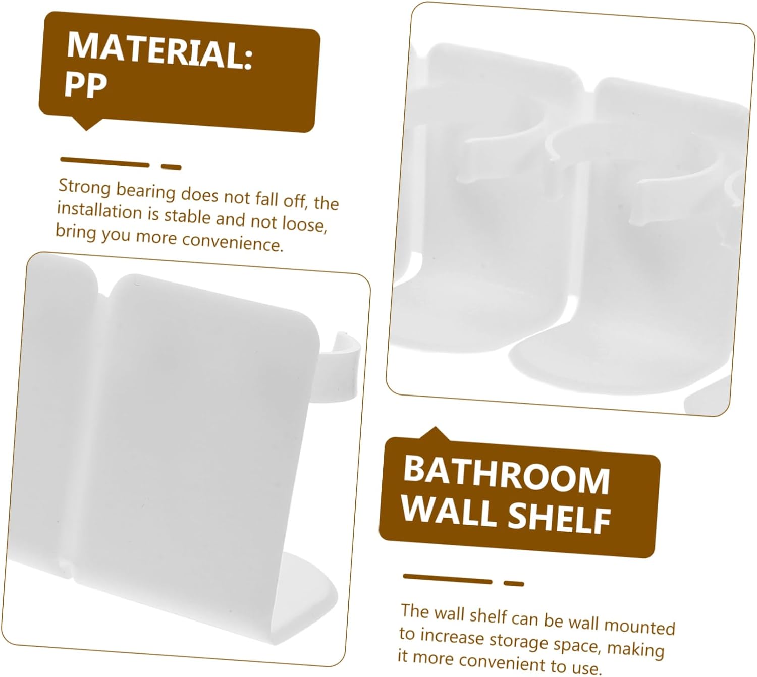 LIFKOME Wall Mount Makeup Organizer for Shower and Bathroom