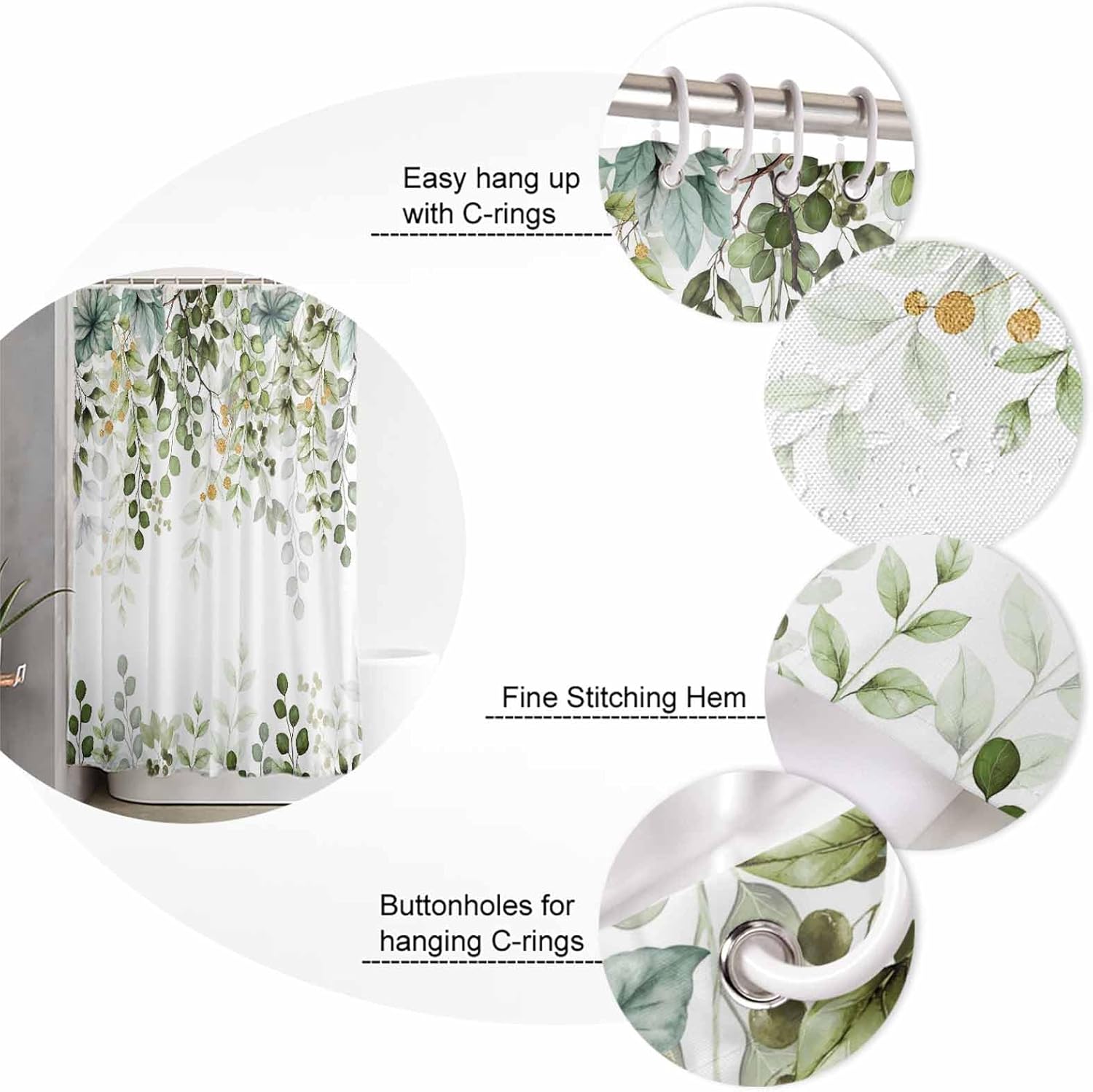 ZOE GARDEN Sage Eucalyptus Bathroom Set
