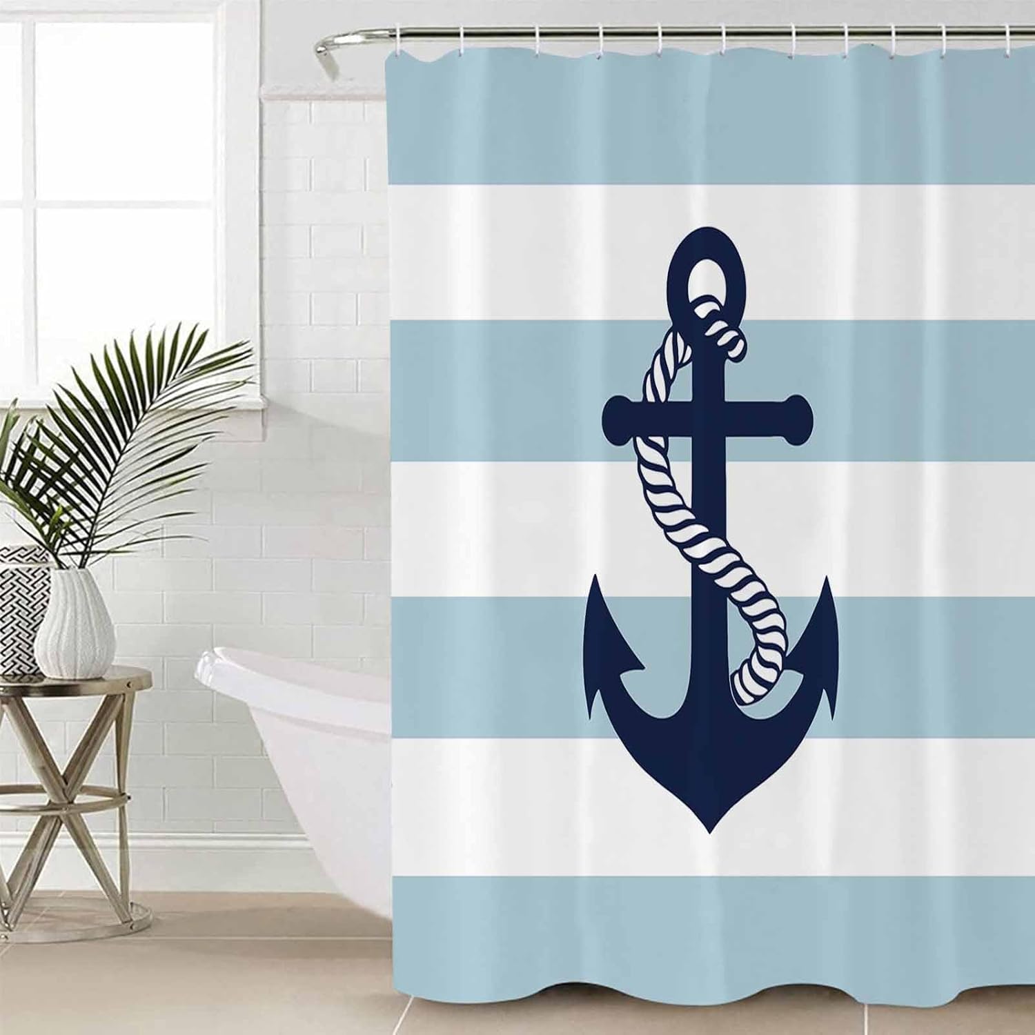 ZOE GARDEN Anchor Striped Bathroom Set