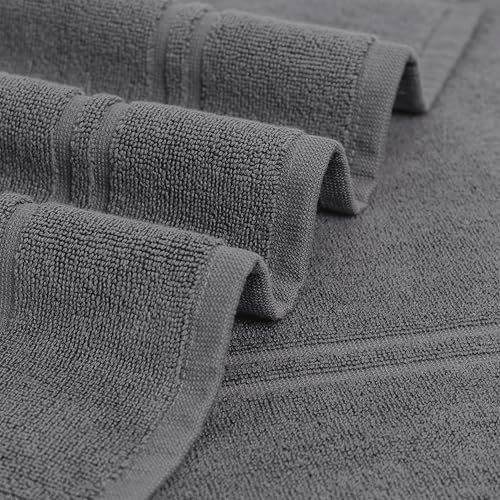 Tens Towels Pack of 2 Dark Grey Bath Mats