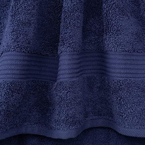 Cotton Paradise 6 Piece Towel Set Navy Blue