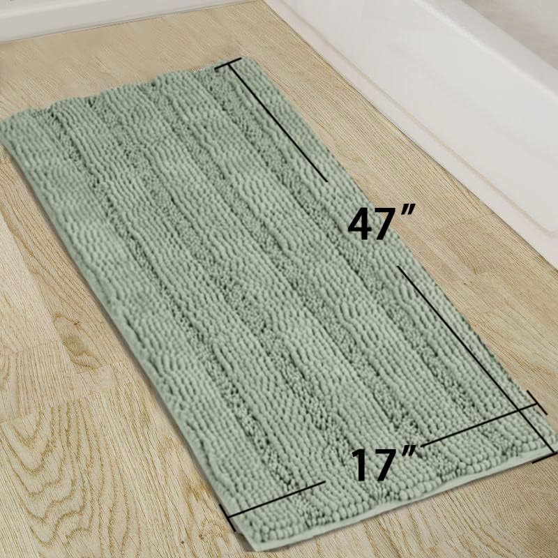Turquoize Sage Green Bathroom Rug Runner