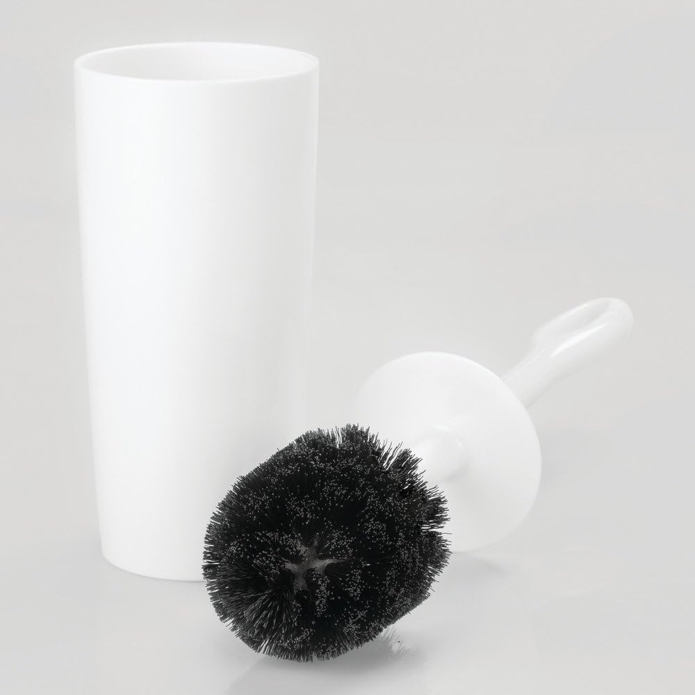 InterDesign iDesign Moda Toilet Bowl Brush and Holder - White