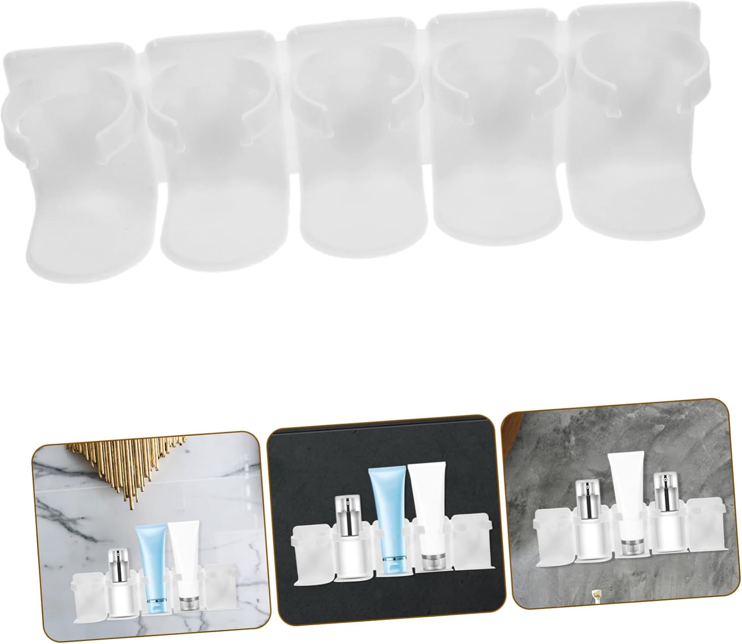 Unomor Wall Mounted Makeup Organizer for Bathroom and Kitchen