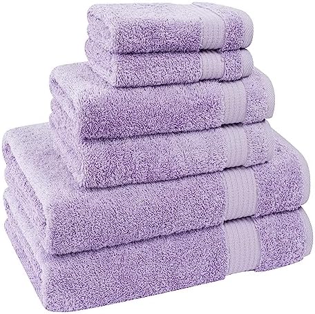 Cotton Paradise 6 Piece Lilac Towel Set 1