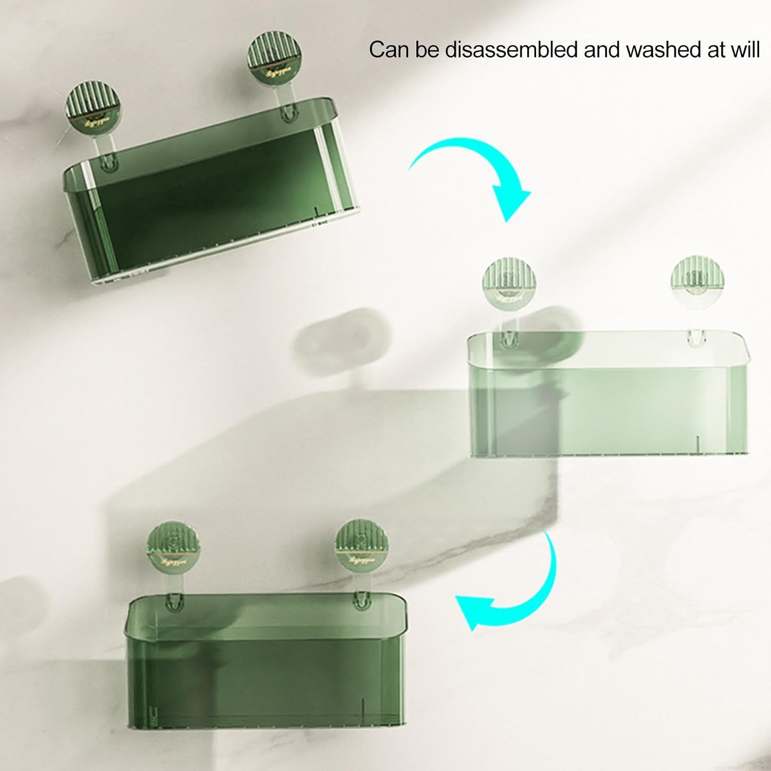 SONGBIRDTH Removable Shower Caddy with Suction Cup and Drainage Holes