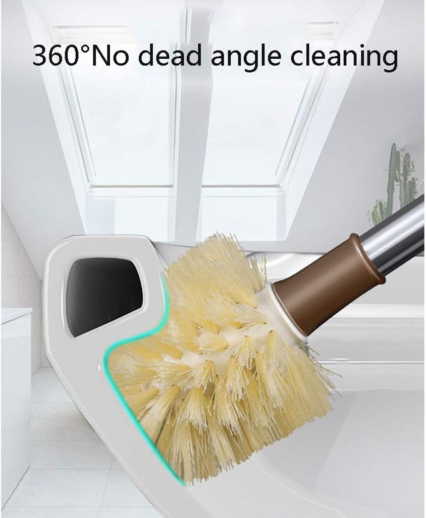 Kanazz Toilet Brush with Holder Brown 1