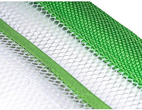 ALYER 6 Pocket Hanging Mesh Shower Caddy Green