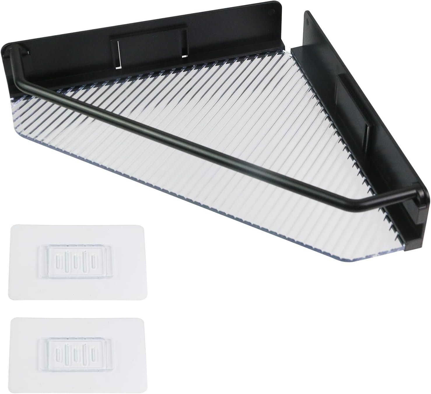 Oedema Corner Shower Caddy with Floating Shelf