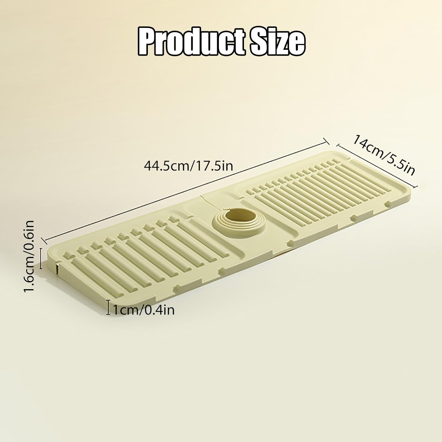 Swicado Faucet Mat - Premium Silicone Splash Guard for Kitchen Bath