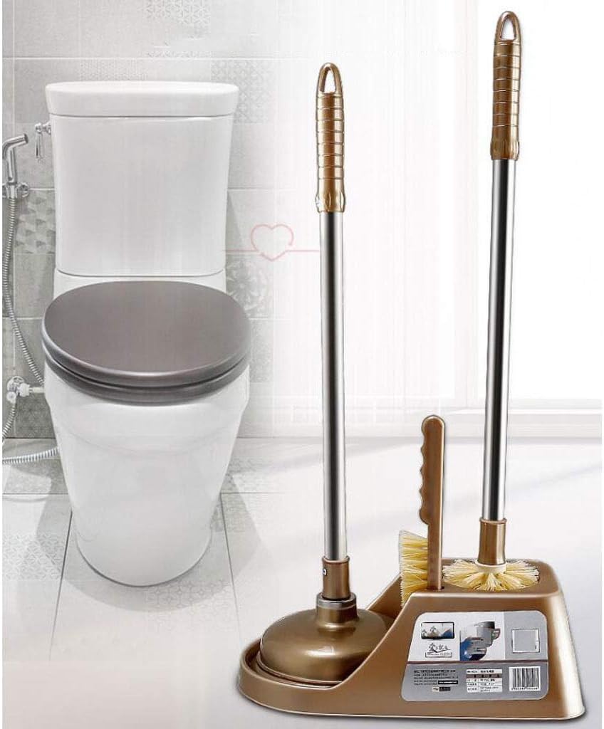 Kanazz Toilet Brush with Holder Brown 1