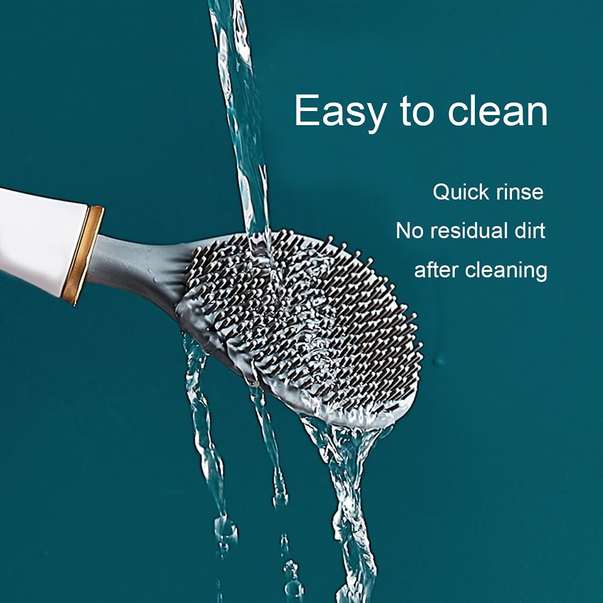 ZHYUAO Dark Green Toilet Brush Holder Set