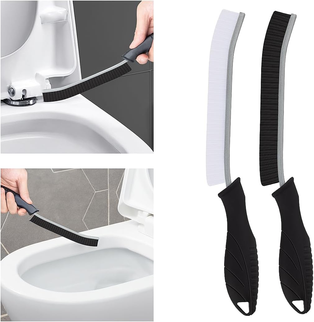 TQRR Toilet Brush 2 Pcs Gap Crevice Cleaning Tool