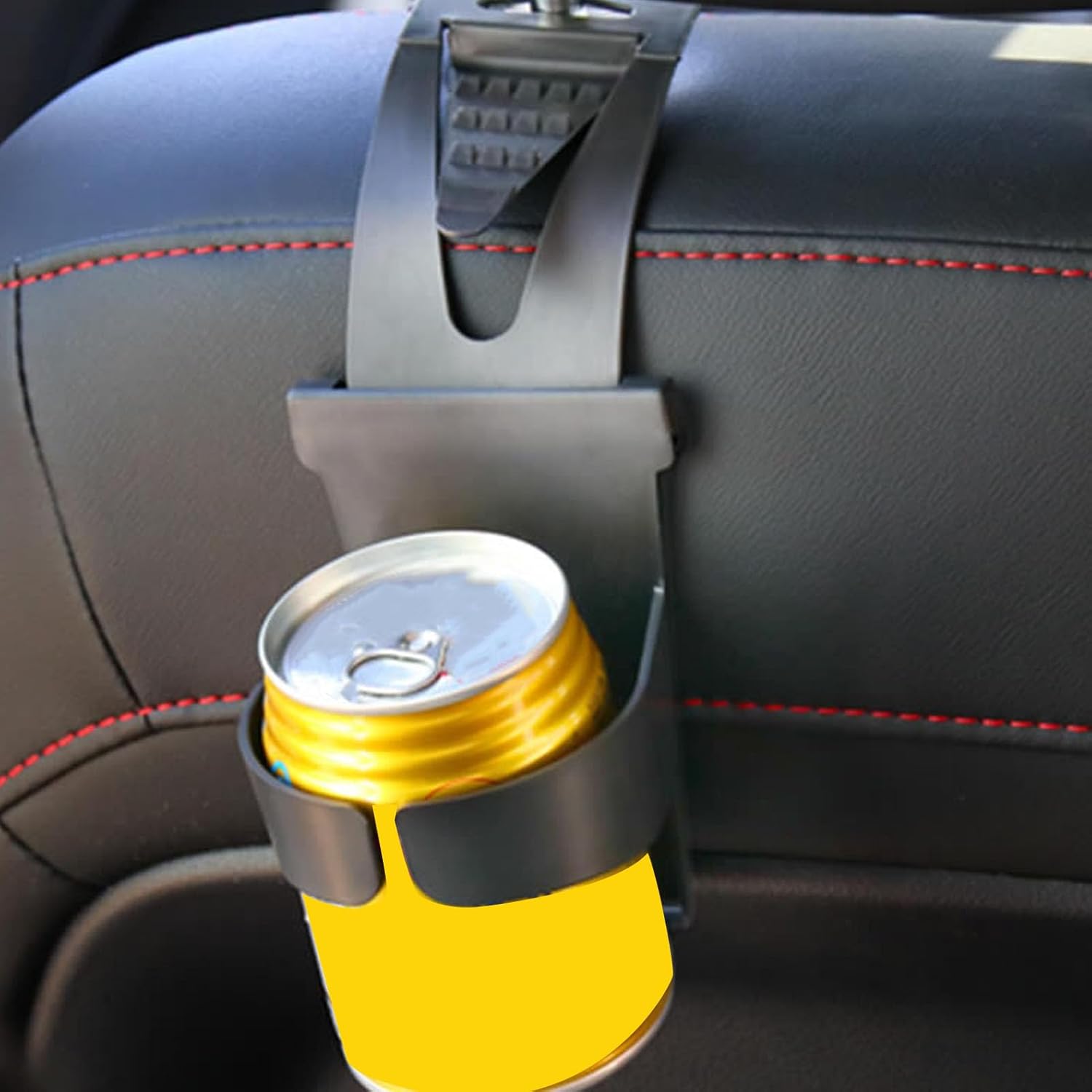 Tomotato Black Car Cup Holder for Water Bottles and Soda Cans