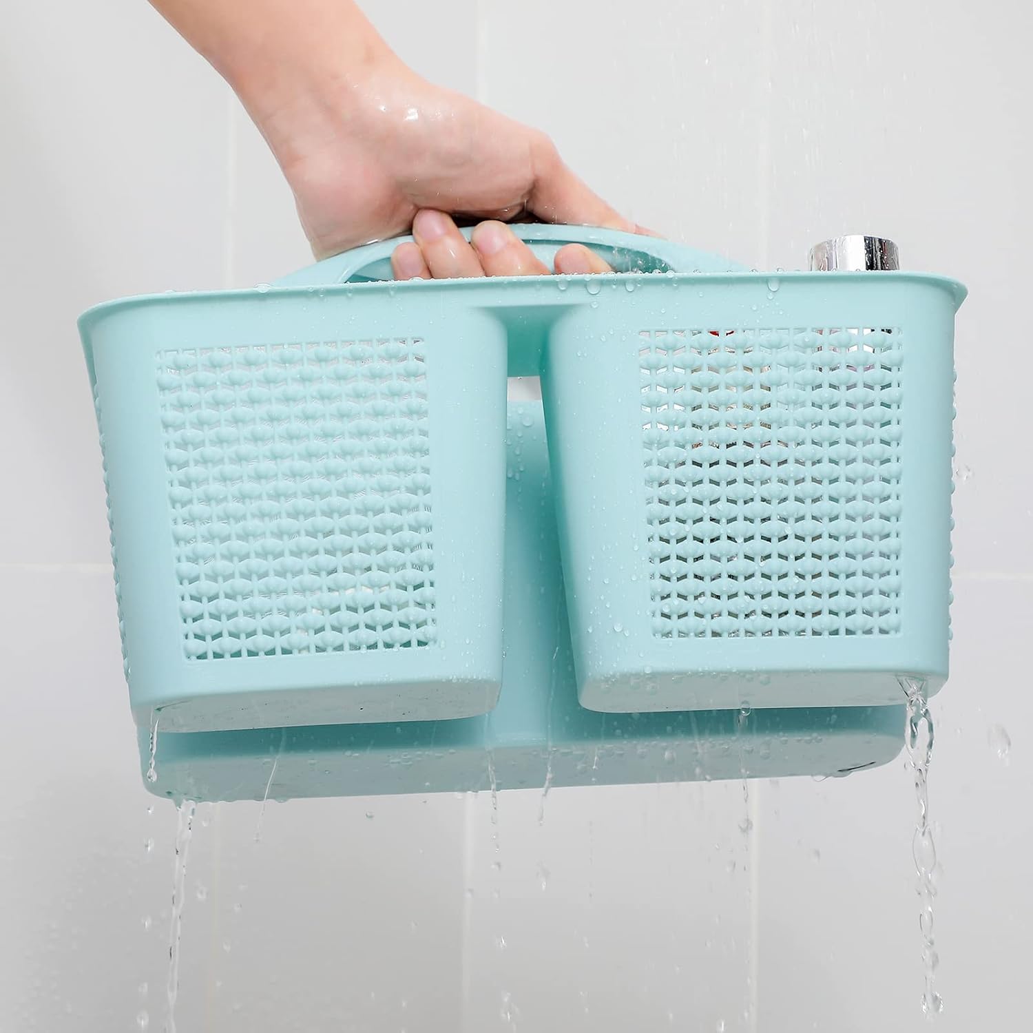 UUJOLY Plastic Portable Shower Caddy with Handle
