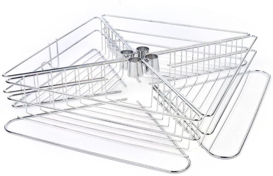 YINZINR Corner Shower Caddy with 4 Layers and Towel Bar