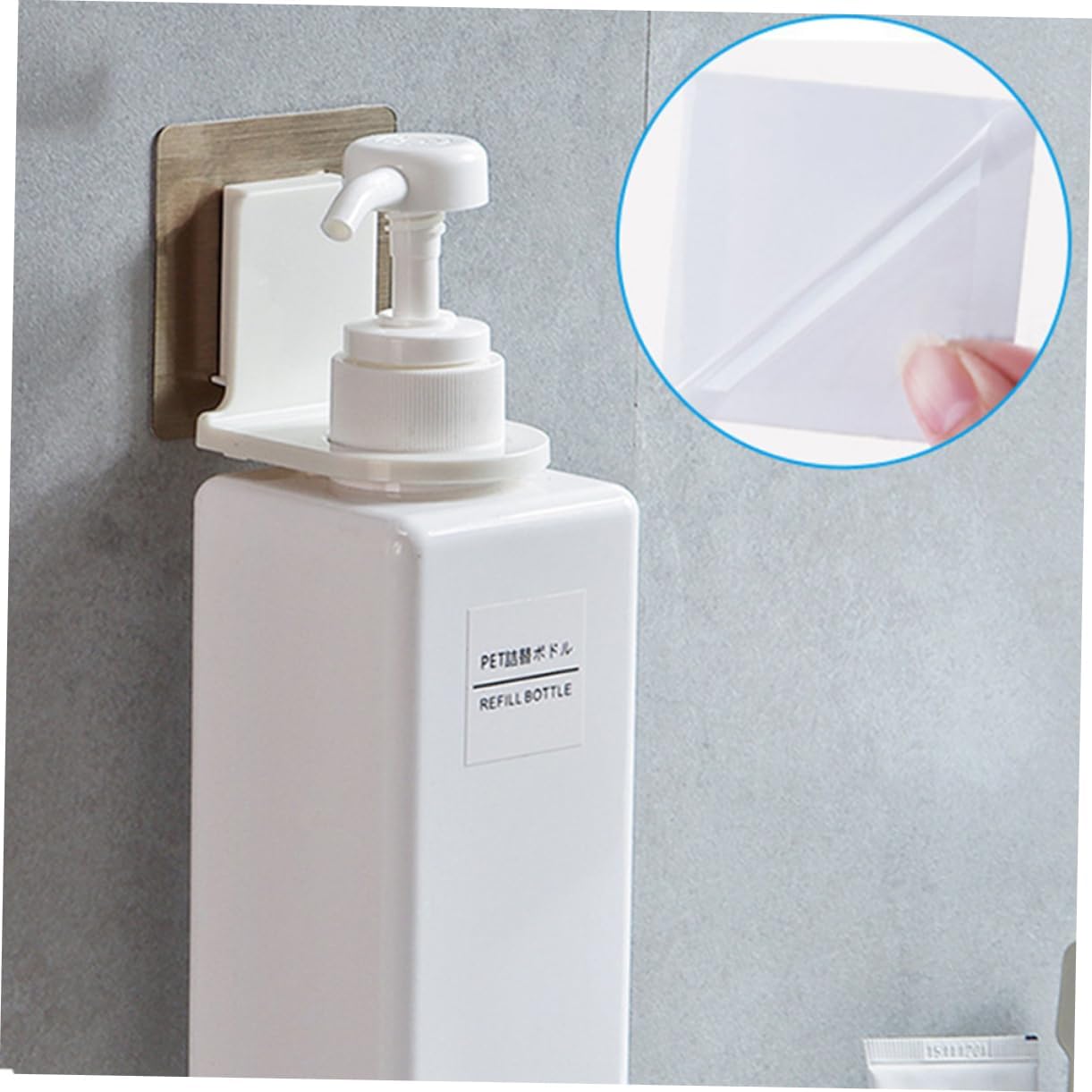 Ipetboom Shower Gel Holder Stand Self-Adhesive Rack for Bathroom