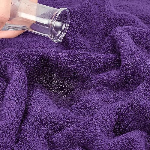 Cotton Paradise 6 Piece Purple Towel Set