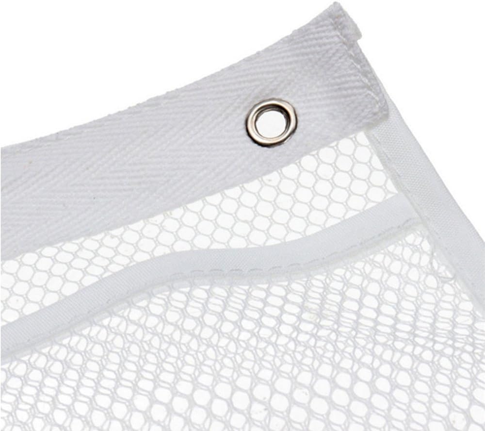 ALYER 6 Pocket Hanging Mesh Shower Caddy - White