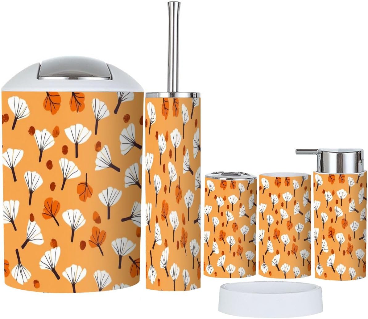 Boho Rustic Bathroom Accessory Set 6 Piece 1