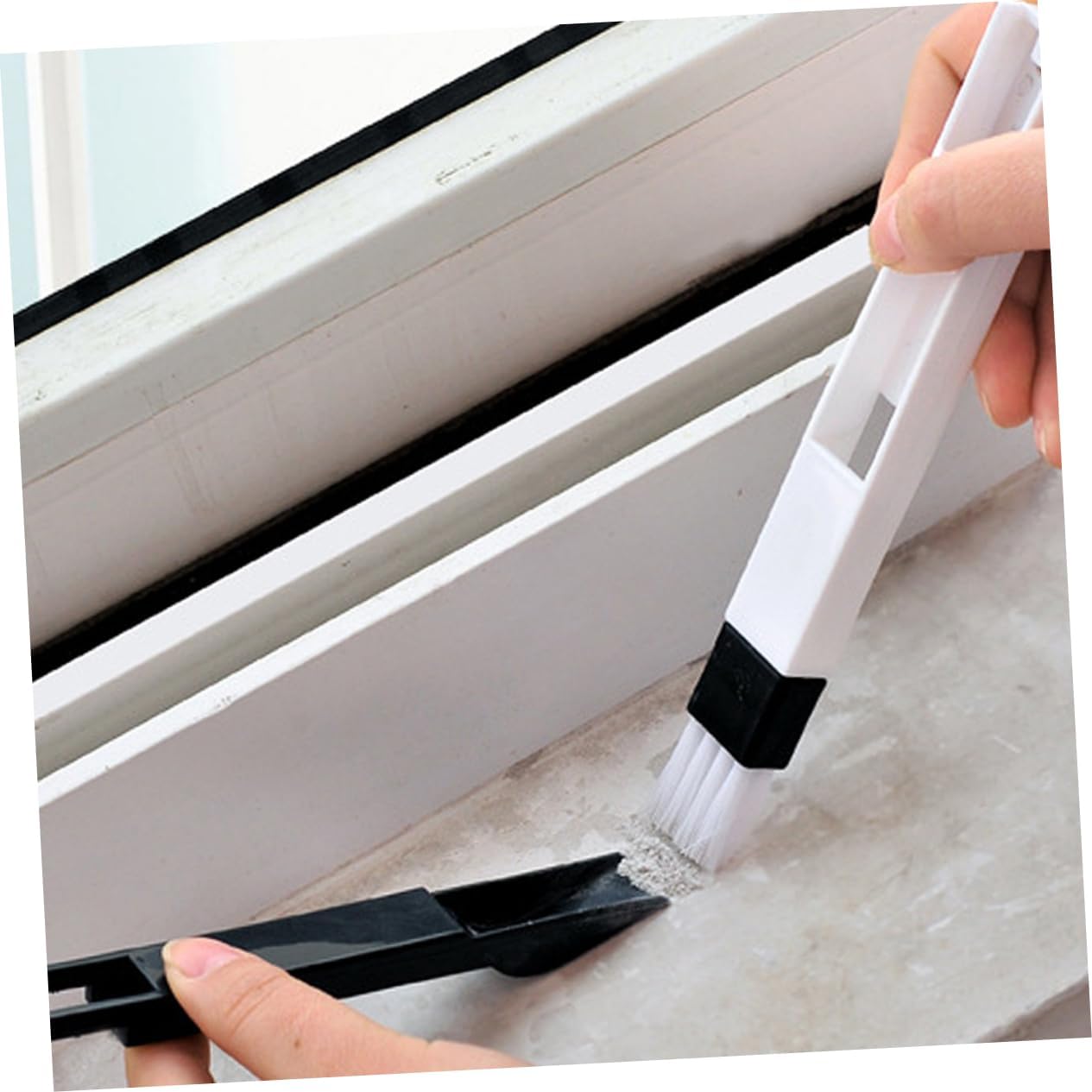 12pcs Multipurpose Window Door Brush Set with Dustpan