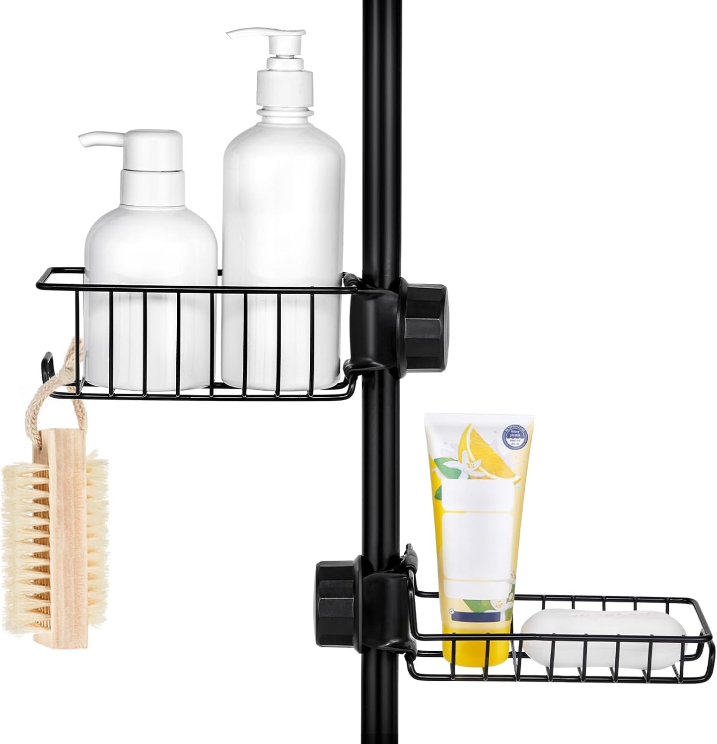 Buoluty Clawfoot Tub Caddy - Stainless Steel Black