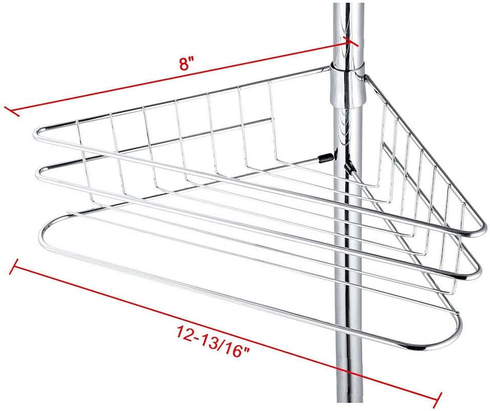 4 Layer Shower Storage Holder with Drainage System 1