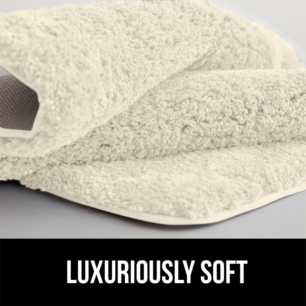 Gorilla Grip Premium Luxury Bath Rug Ivory 36x24