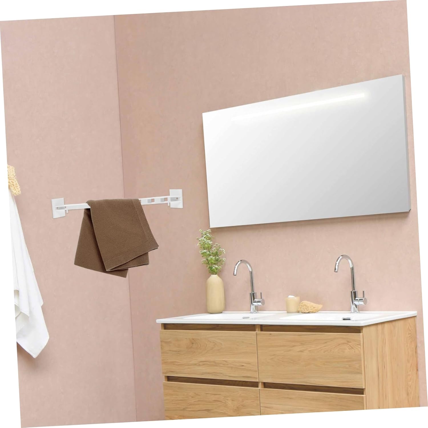 Zerodeko Shower Caddy Corner Rod Sturdy ABS
