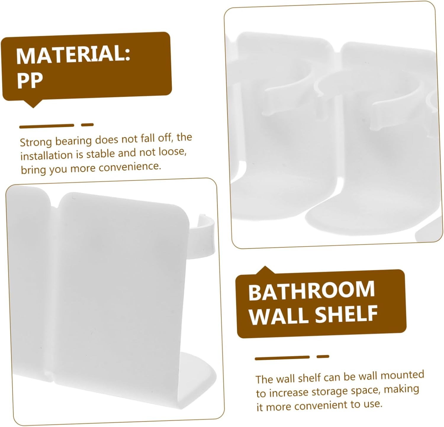Unomor Wall Mounted Makeup Organizer for Bathroom and Kitchen