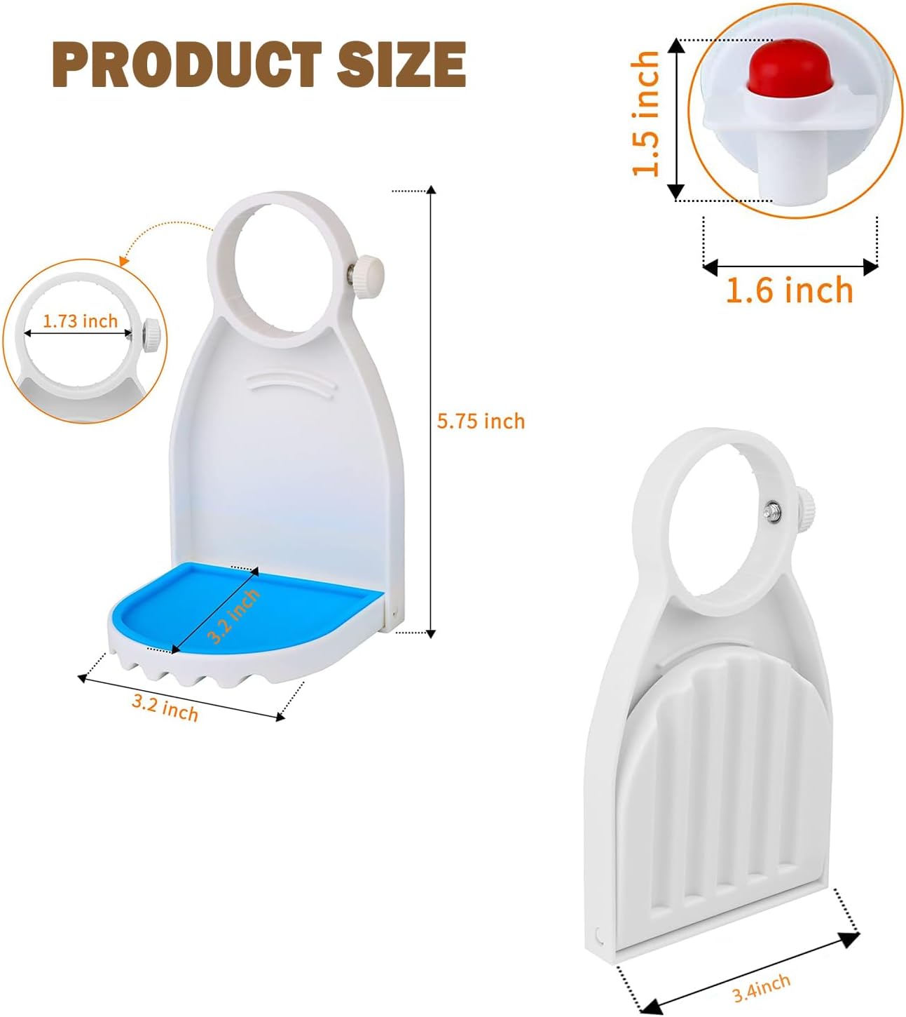 Laundry Detergent Drip Catcher White Pack of 2