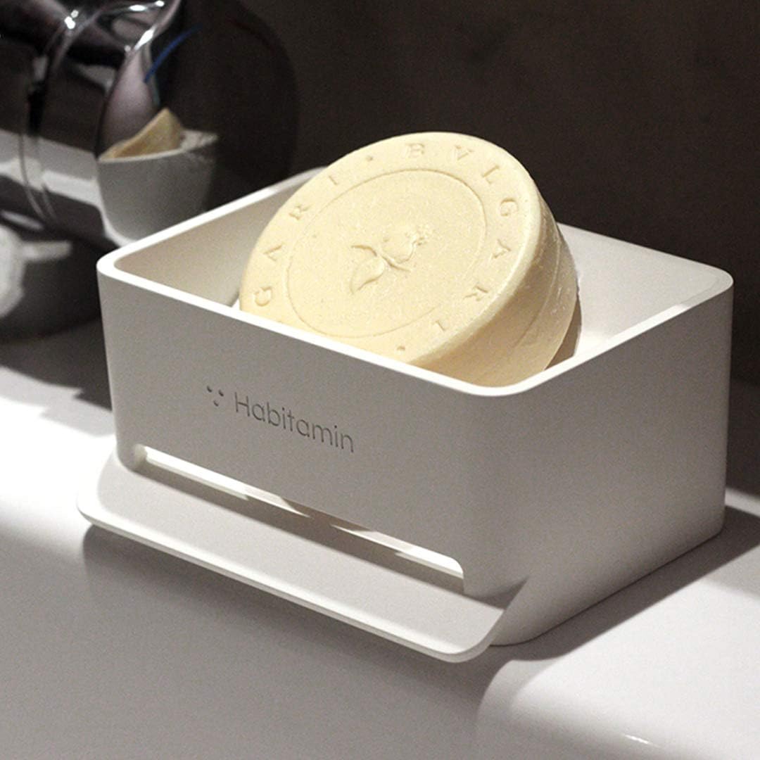 Soap Mate Slanted Soap Dish with Self-Draining and Drying Fast