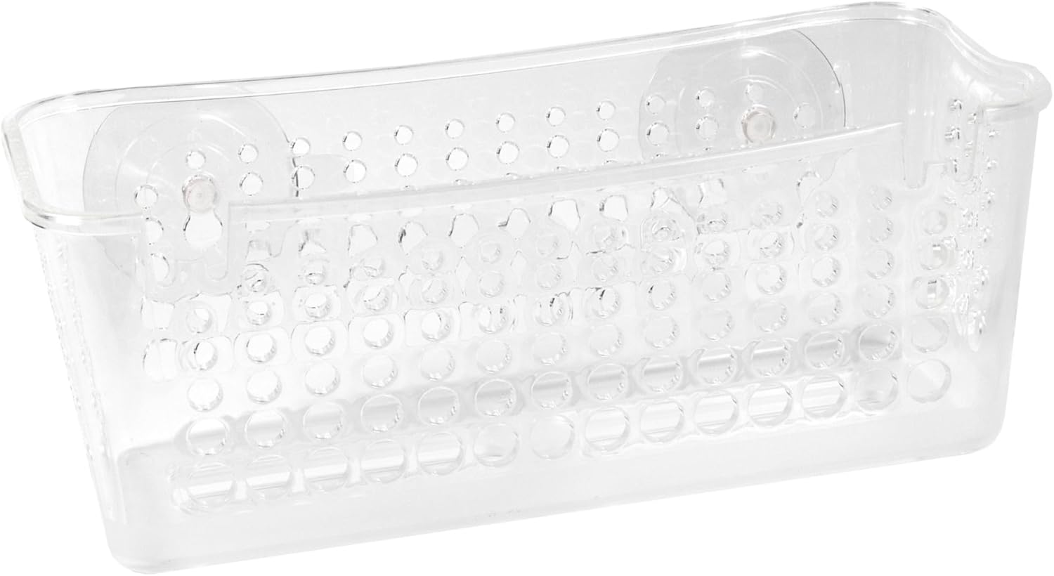 Kenney Suction Cup Clear Shower Basket Caddy