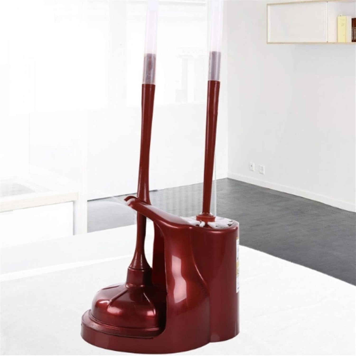 Biaoyu 2-in-1 Toilet Plunger with Brush and Holder