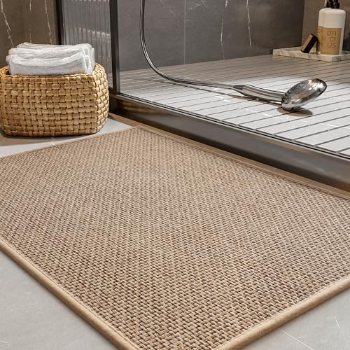 PADOOR Non-Slip Bath Mat with Braided Design