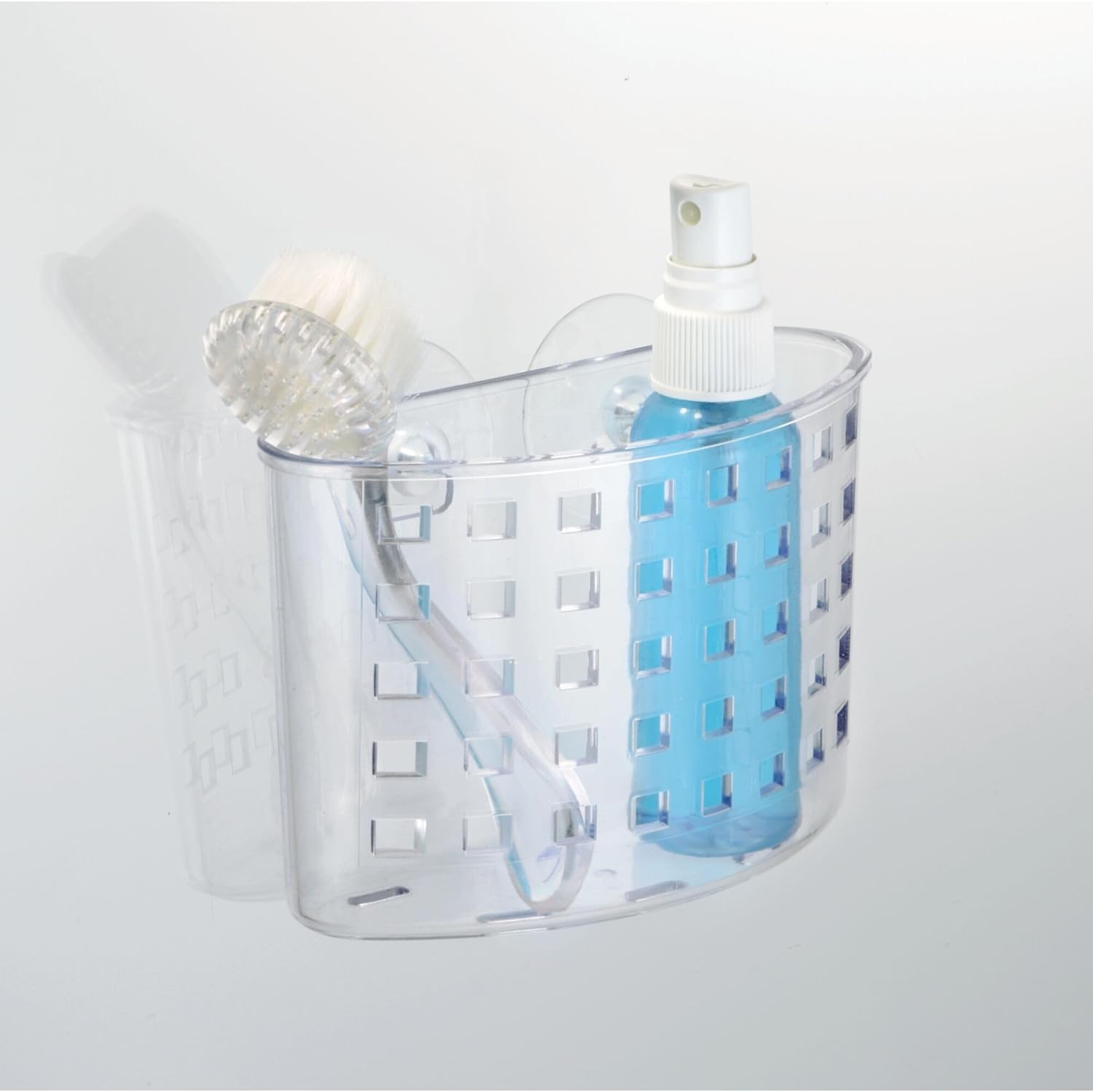 InterDesign Suction Cup Shower Caddy Set of 2 Clear USA Made