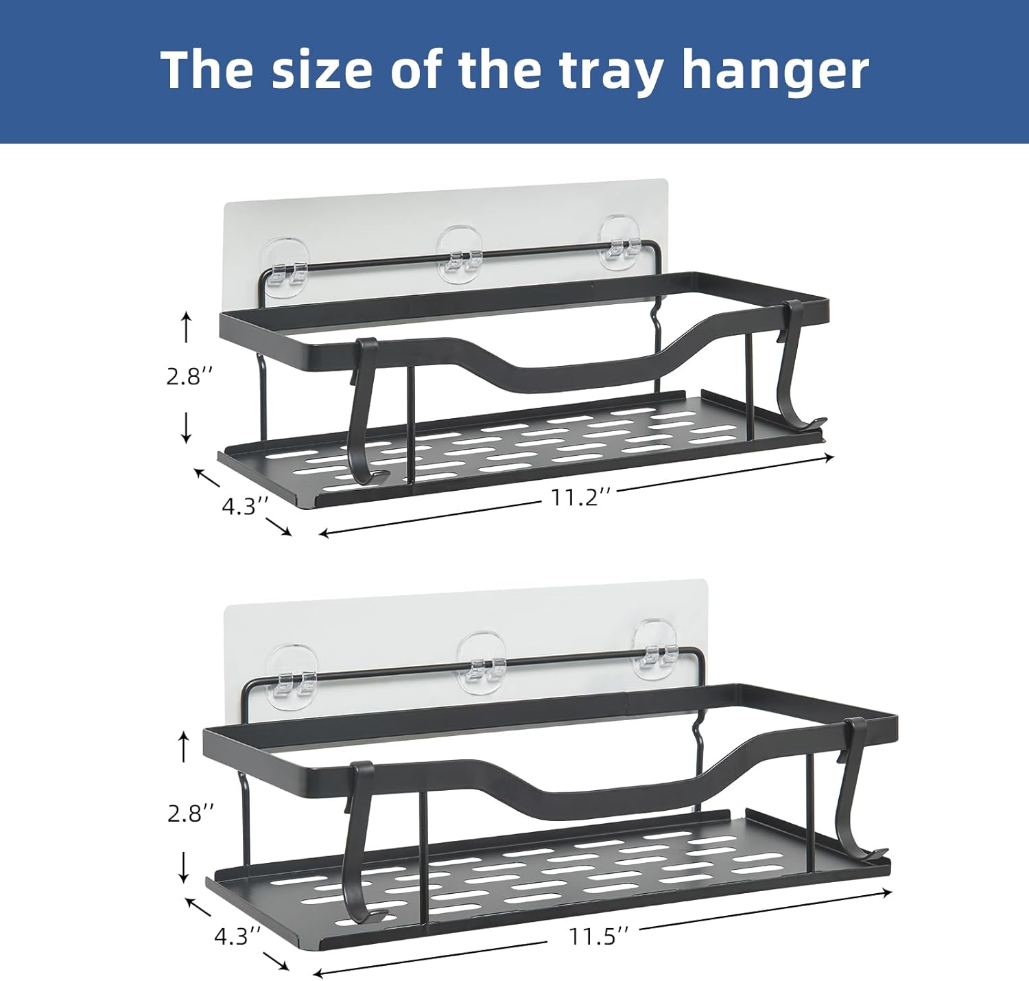 Stainless Shower Caddy Organizer - Pack of 2
