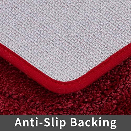 COSY HOMEER Bath Rug - Anti-Slip Soft 100 Polyester 17x27 Inches