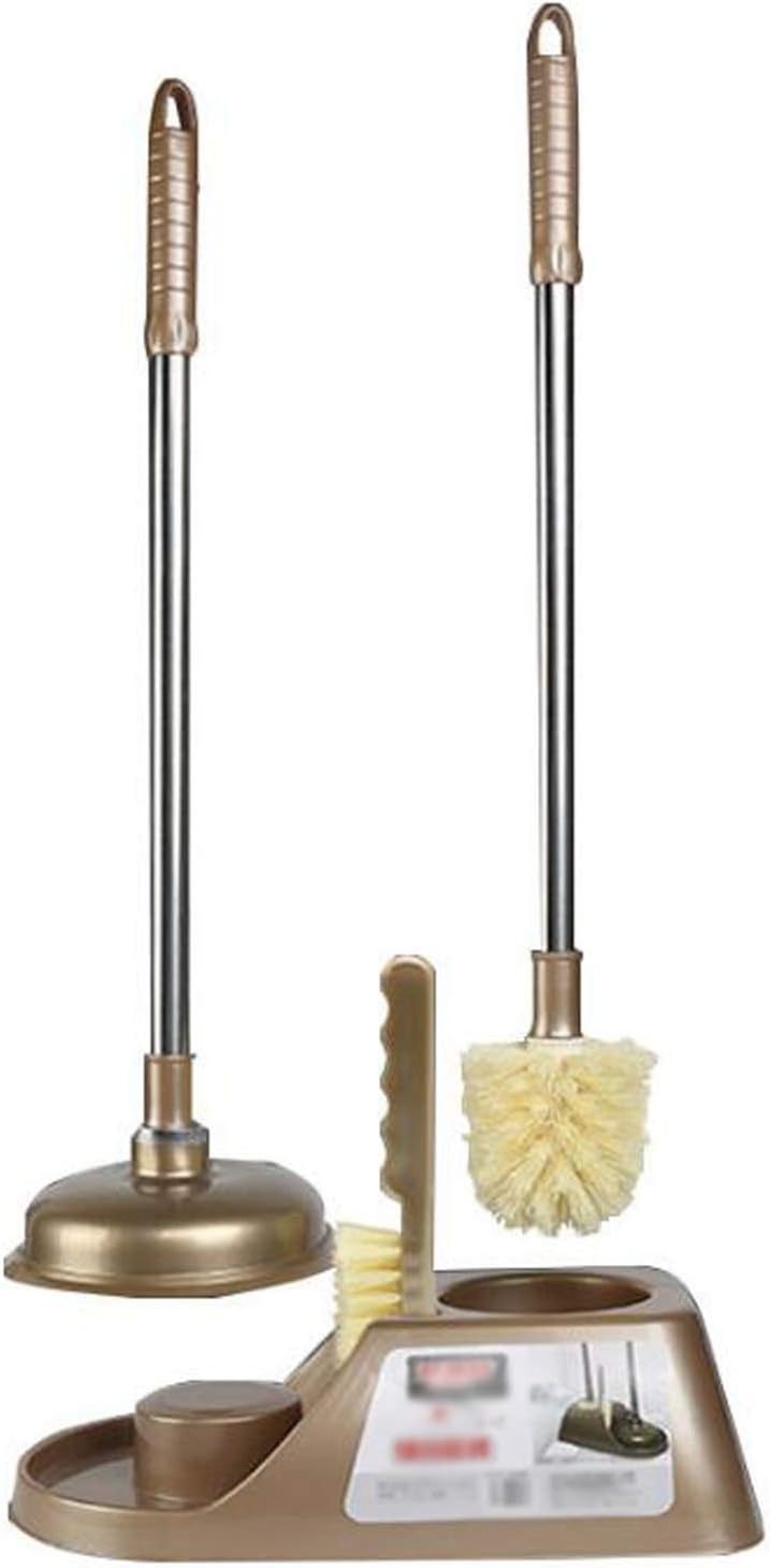Kanazz Toilet Brush with Holder Brown 1