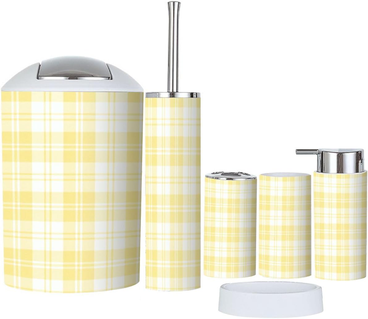 TRANQDEHOM 6-Piece Bathroom Accessory Set