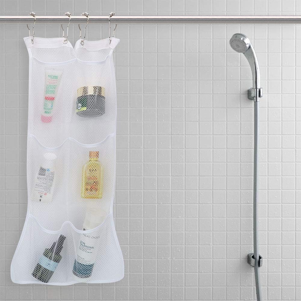 Keenso Mesh Shower Organizer with 6 Pockets 60x33cm 1