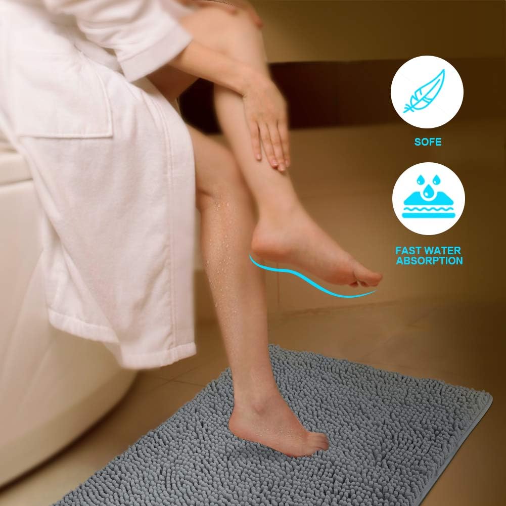 Secura Bathroom Rug 47 x 28 Inches Non-Slip Absorbent