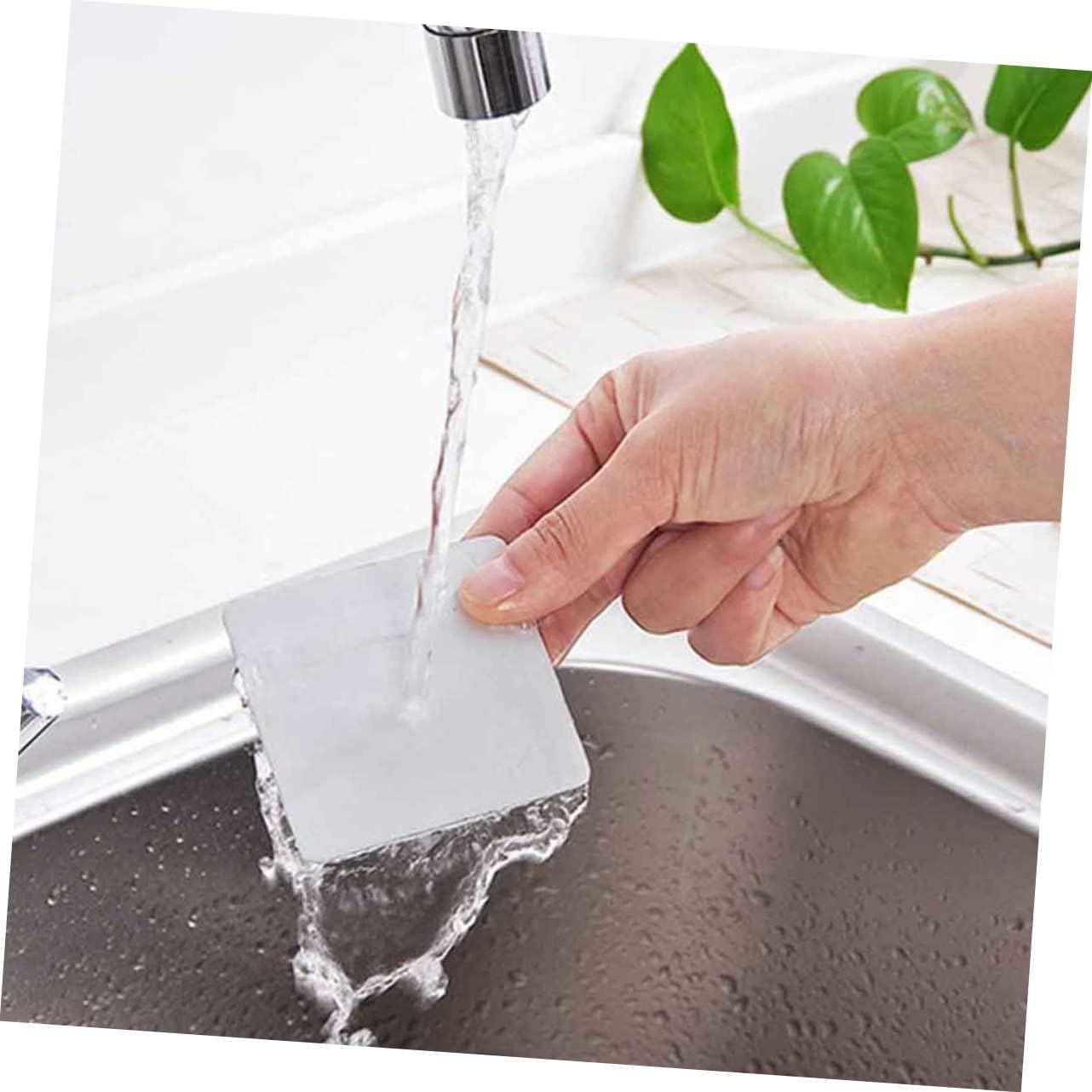 3pcs Plastic Shower Gel Bottle Holder Self-Adhesive Storage Rack