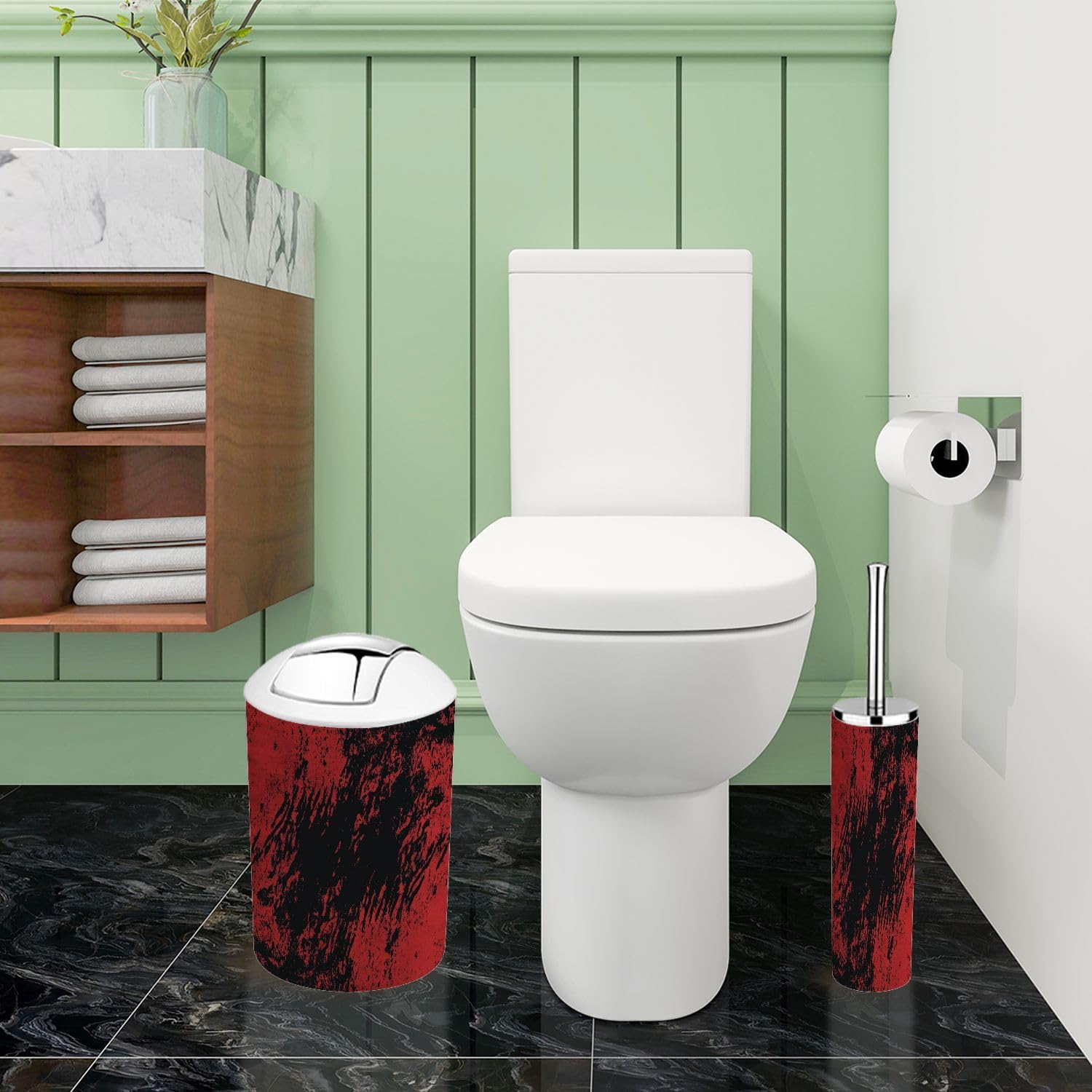 Boho Marble Bathroom Accessories Set 6 Piece