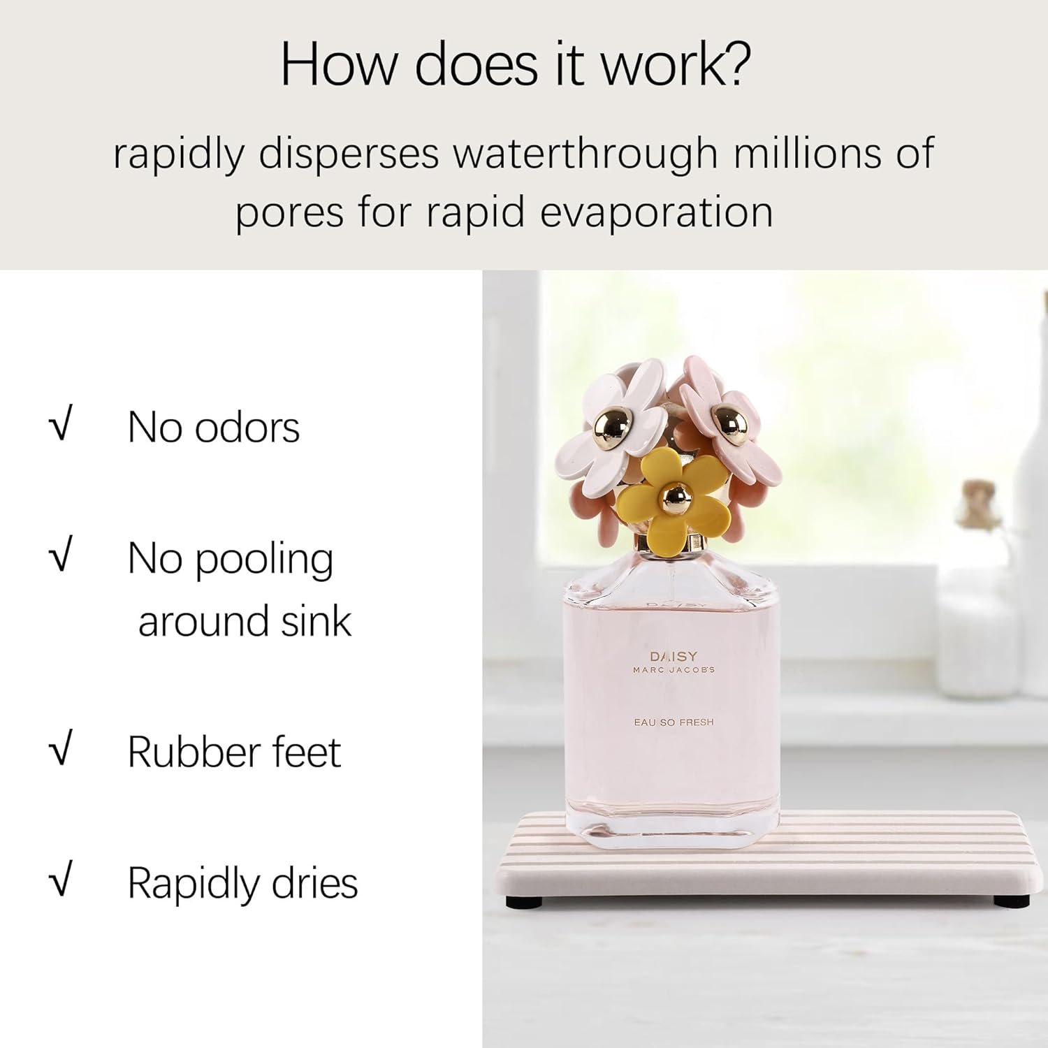 YEECOPON Set of 4 Bathroom Vanity Tray
