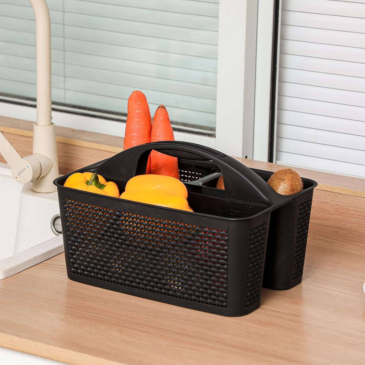 UUJOLY Plastic Portable Shower Caddy Basket Organizer